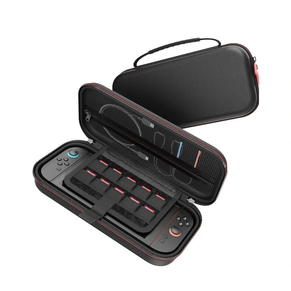 Fosmon Nintendo‎ Switch 2 Case Travel Carrying Protective Hard Shell Black